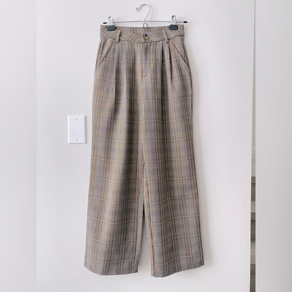 Plaid wide leg dress pants - Picture 3 of 3